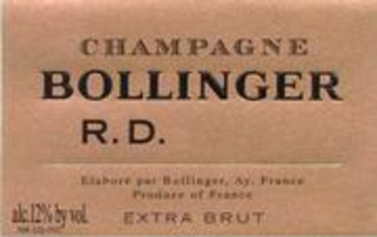 Bollinger R.D. Extra Brut 1981 Front Label