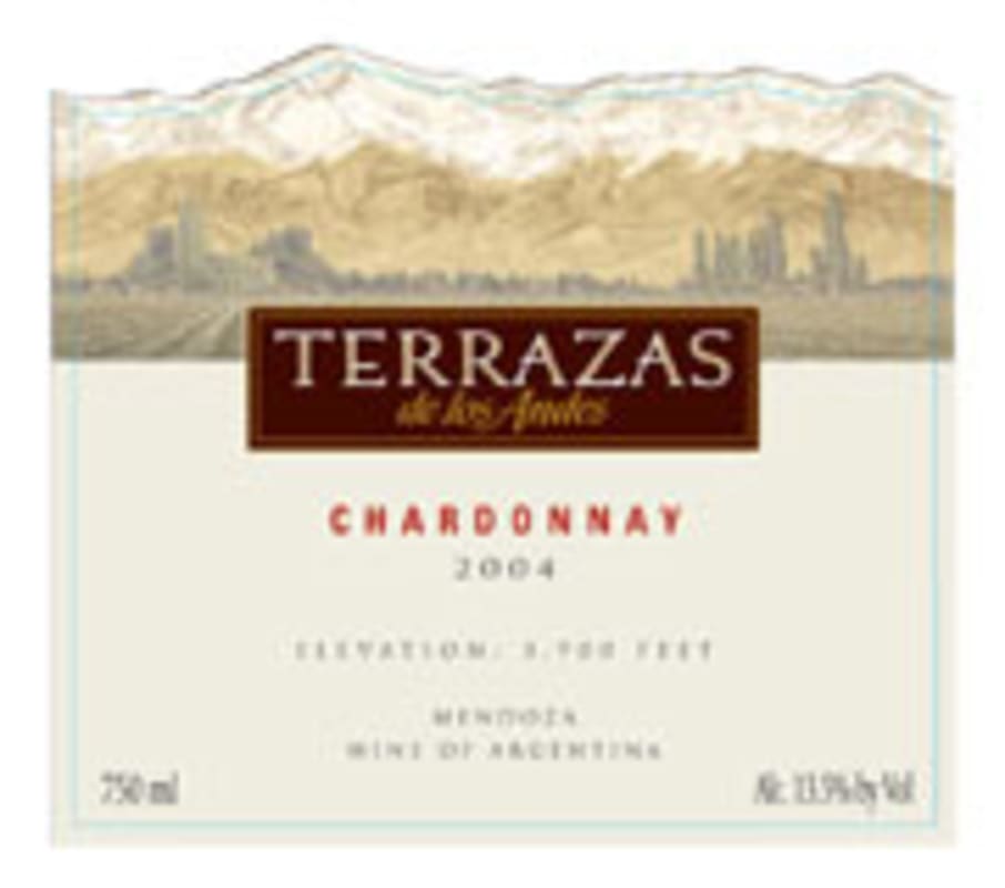 Terrazas de los Andes Chardonnay 2004 Front Label