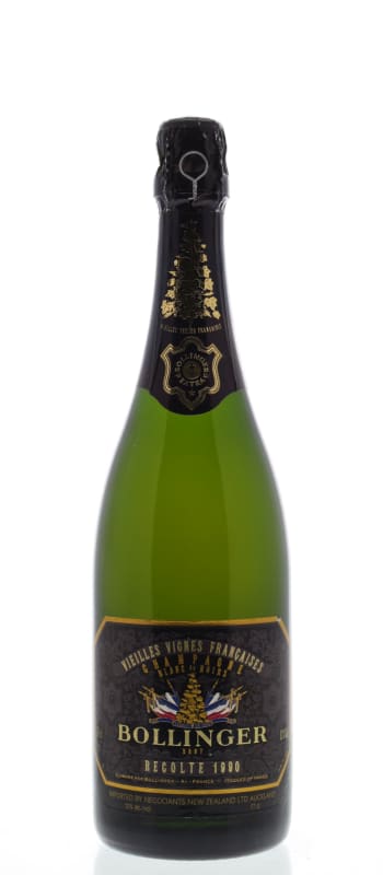 Bollinger Vieilles Vignes Champagne 1990 Front Bottle Shot