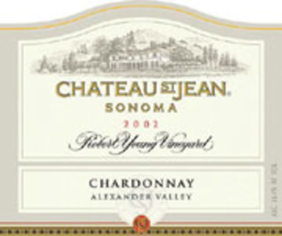 Chateau St. Jean Robert Young Vineyard Chardonnay 2002 Front Label