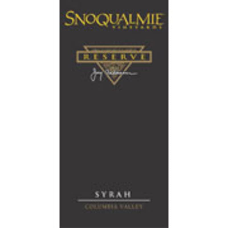 Snoqualmie Reserve Syrah 2003 Front Label