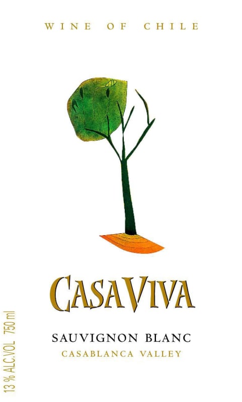 Casas del Bosque Casa Viva Sauvignon Blanc 2006 Front Label