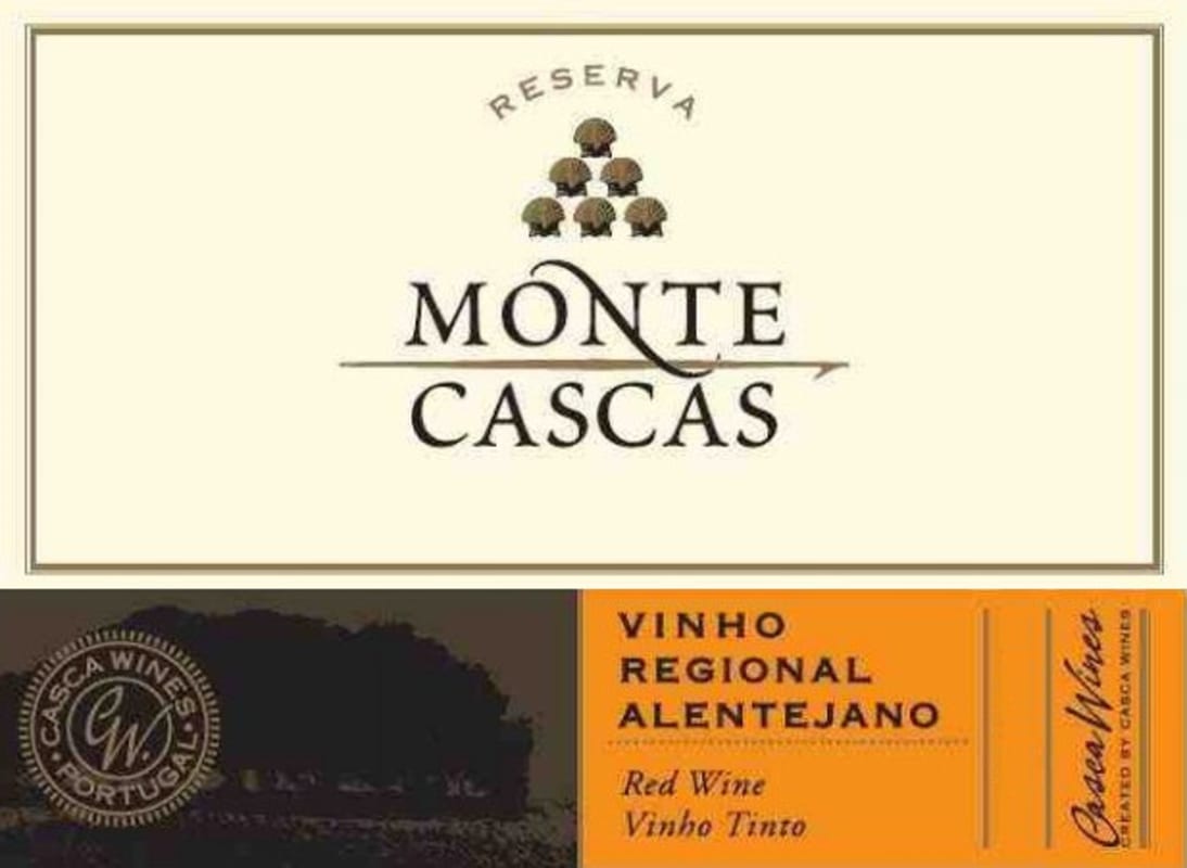 Monte Cascas Vinho Regional Alentejano Reserva 2012 Front Label