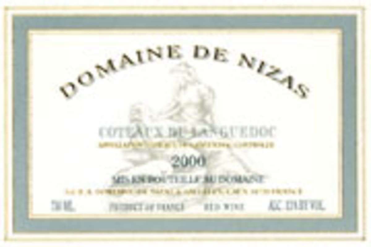 Domaine de Nizas Languedoc Rouge 2000 Front Label
