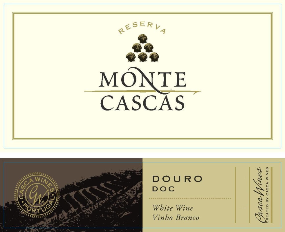 Monte Cascas Reserva Branco 2013 Front Label