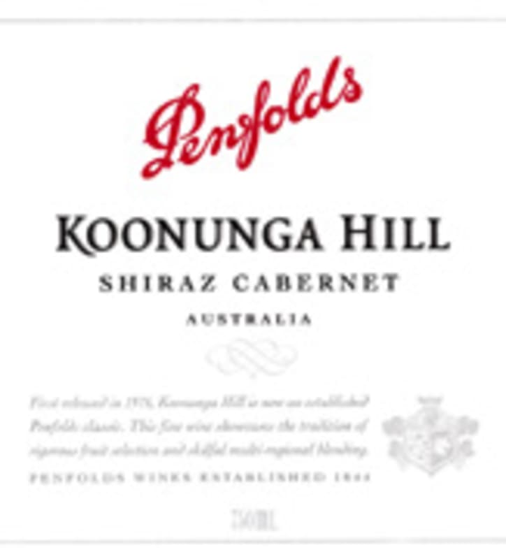 Penfolds Koonunga Hill Shiraz-Cabernet 2003 Front Label