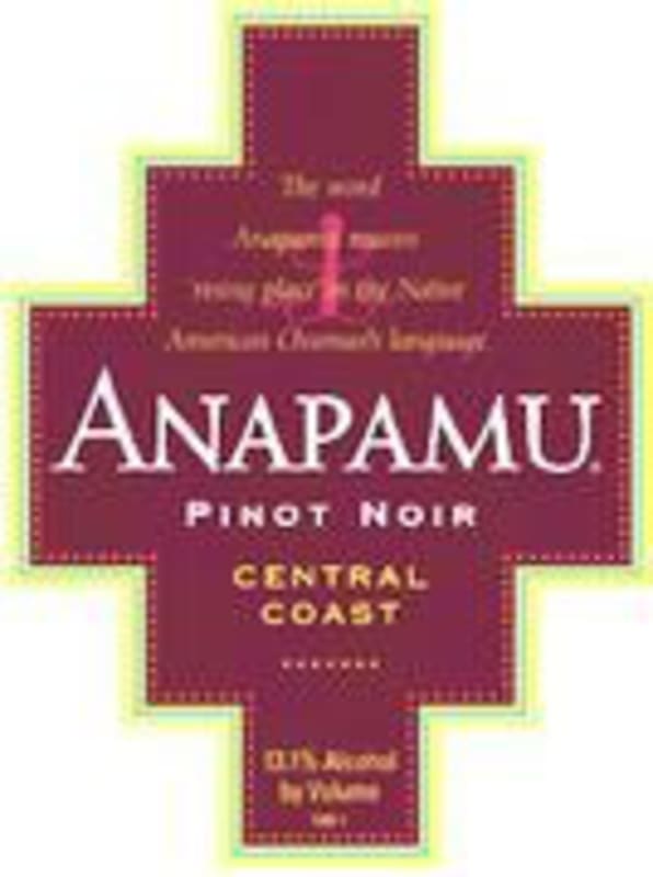Anapamu Pinot Noir 2004 Front Label