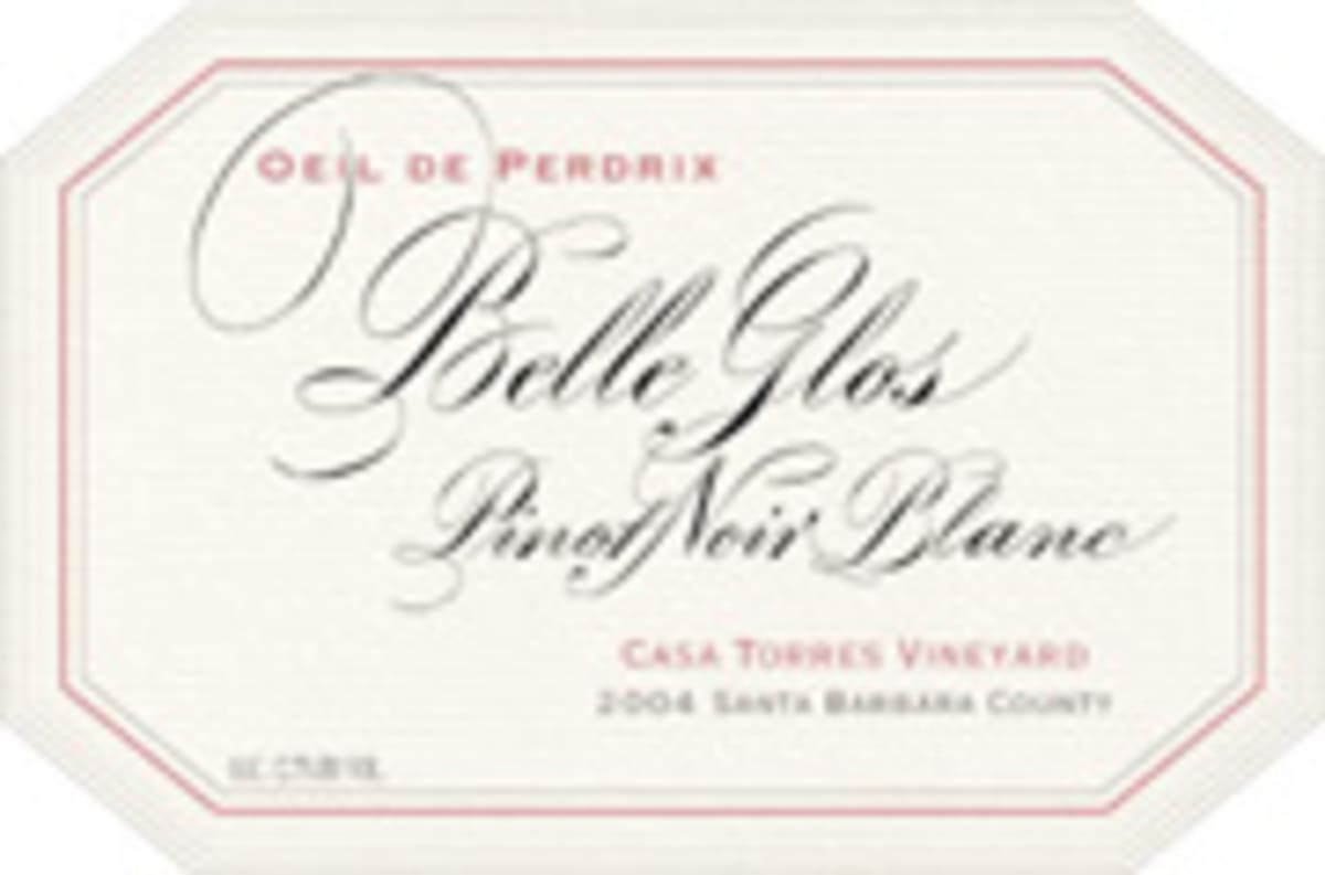 Belle Glos Oeil de Perdrix Pinot Noir Blanc 2004 Front Label