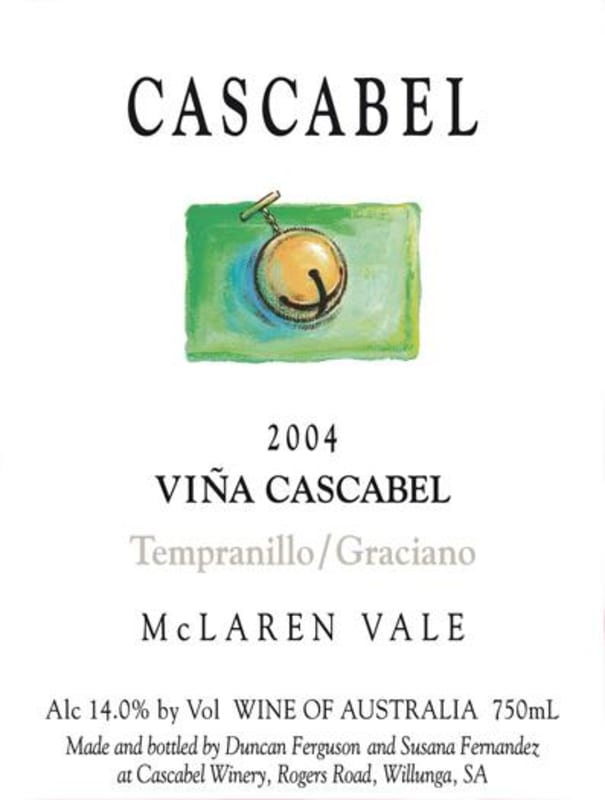 Cascabel Tempranillo/Graciano 2004 Front Label