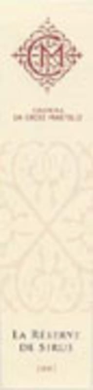 Chateau La Croix Martelle La Reserve de Sirus 2001 Front Label