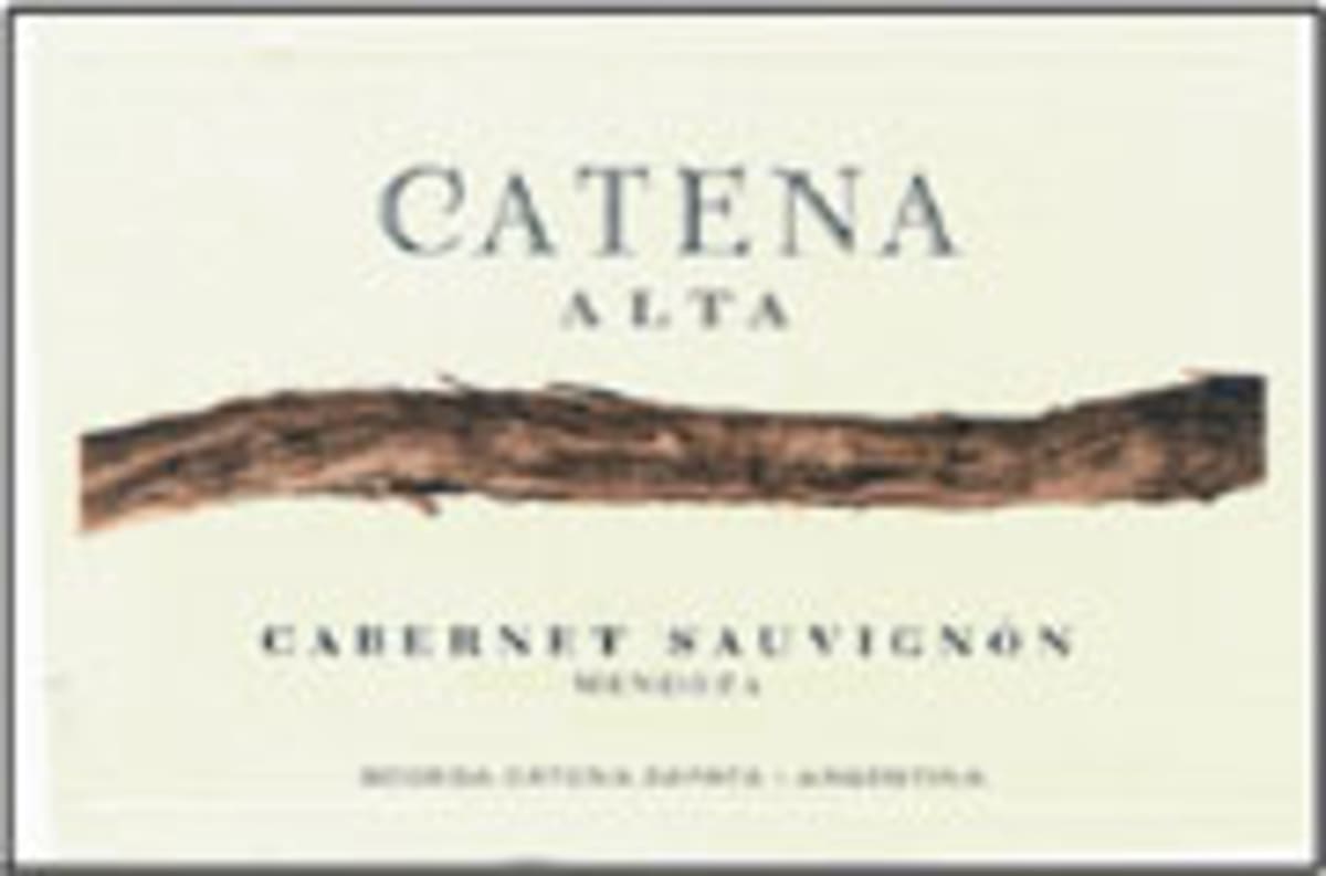 Catena Alta Cabernet Sauvignon 2002 Front Label