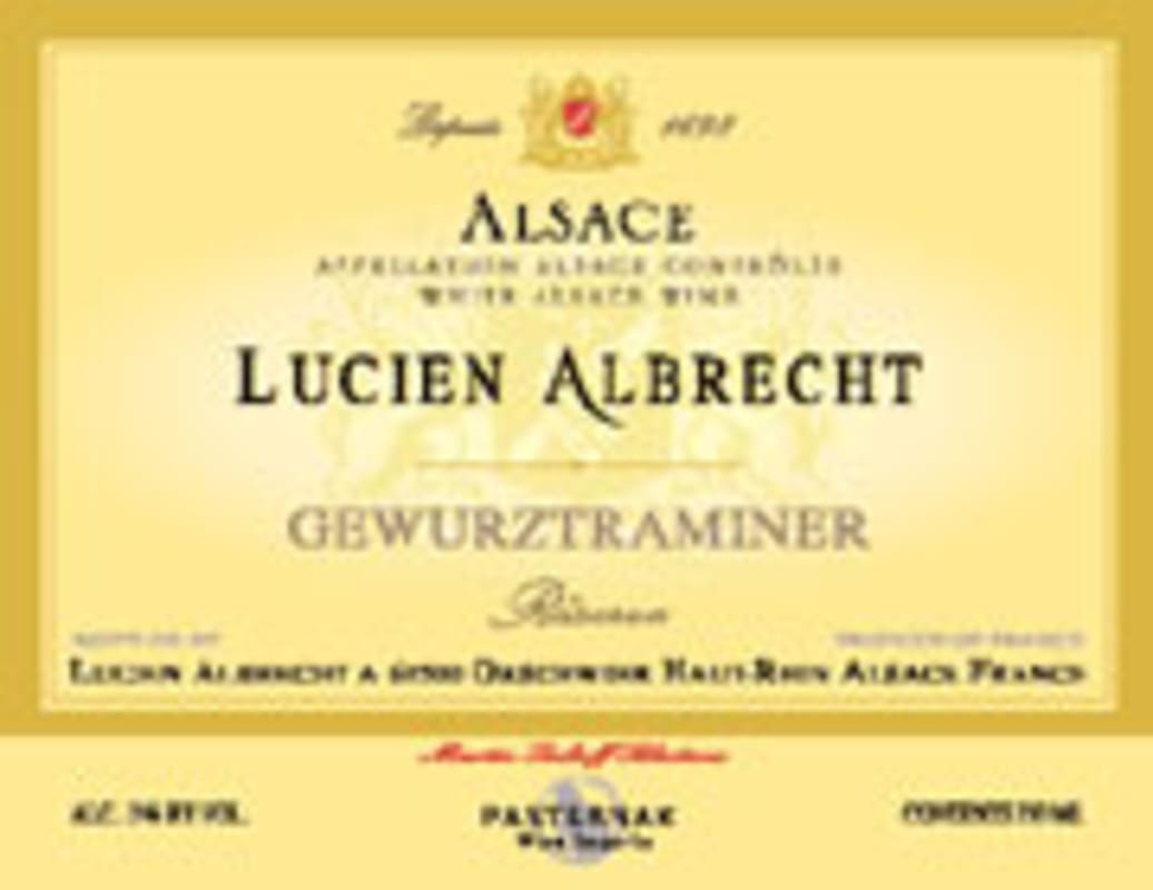 Lucien Albrecht Reserve Gewurztraminer 2004 Front Label