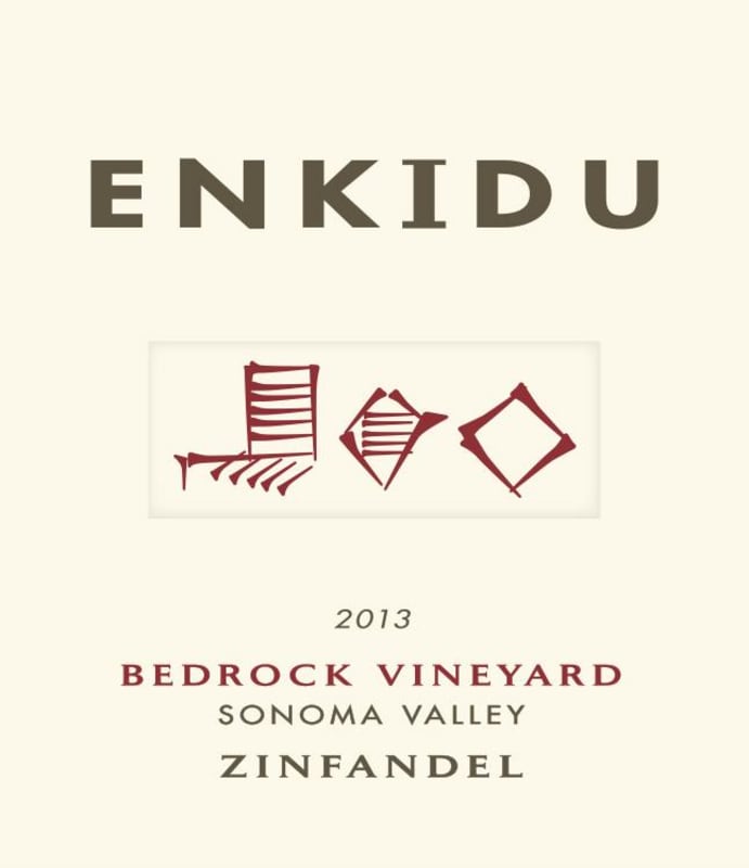 Enkidu Bedrock Vineyard Zinfandel 2013 Front Label