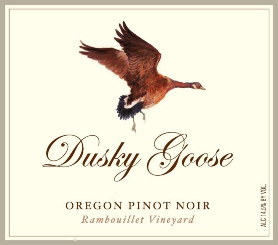 Dusky Goose Rambouillet Vineyard Pinot Noir 2007 Front Label