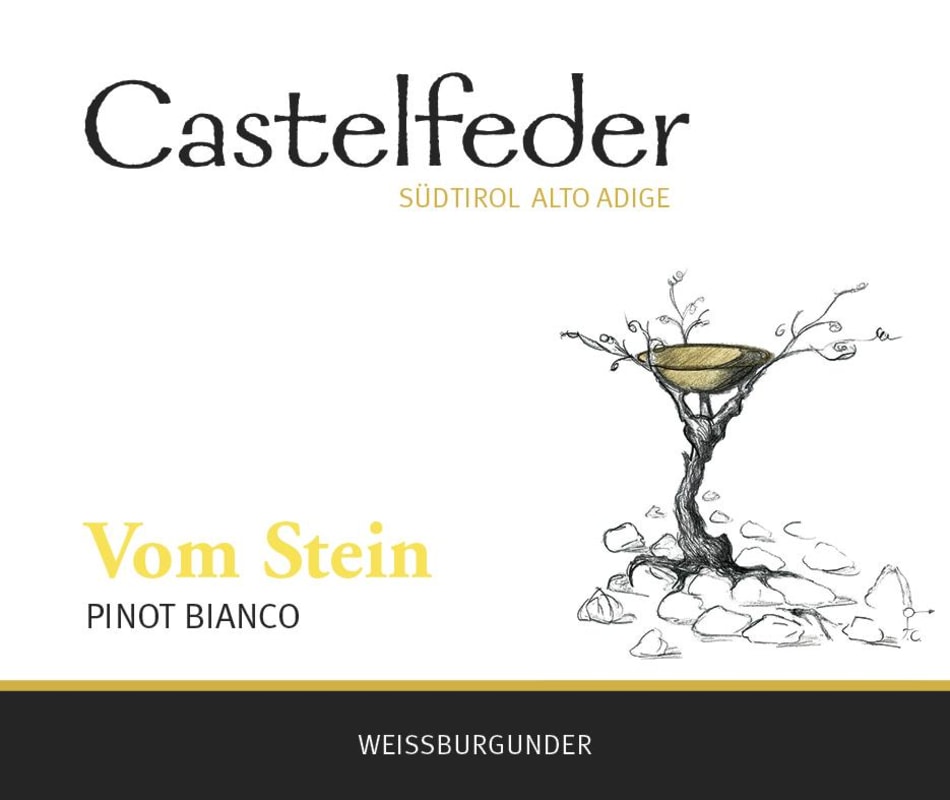 Castelfeder Sudtirol Alto Adige Vom Stein Pinot Bianco 2013 Front Label
