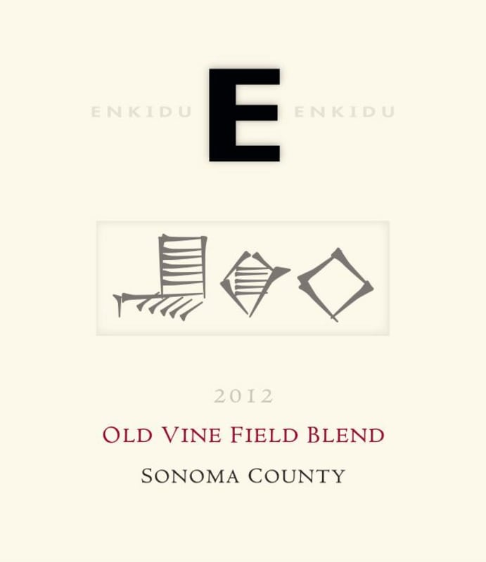 Enkidu Old Vine Field Blend 2012 Front Label