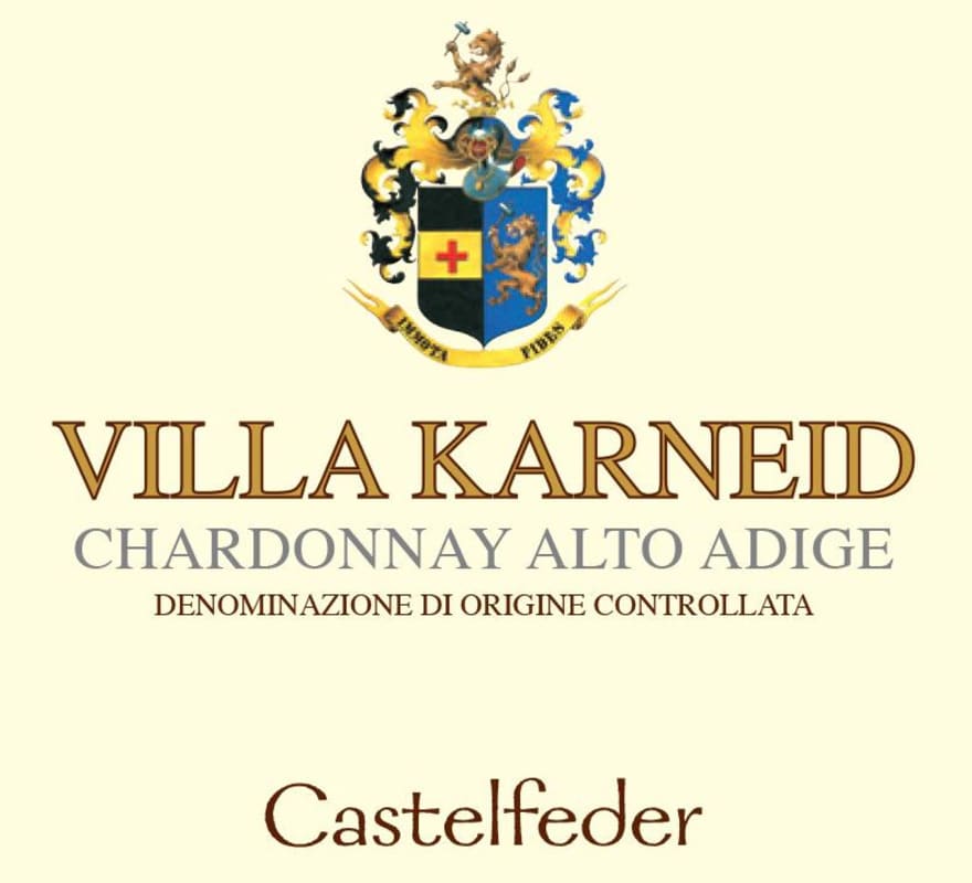 Castelfeder Alto Adige Villa Karneid Chardonnay 2013 Front Label