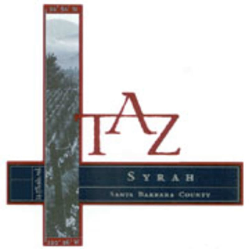 TAZ Santa Barbara County Syrah 2001 Front Label