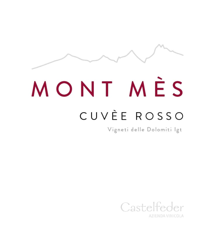 Castelfeder Vigneti delle Dolomiti Mont Mes Cuvee Rosso 2015 Front Label