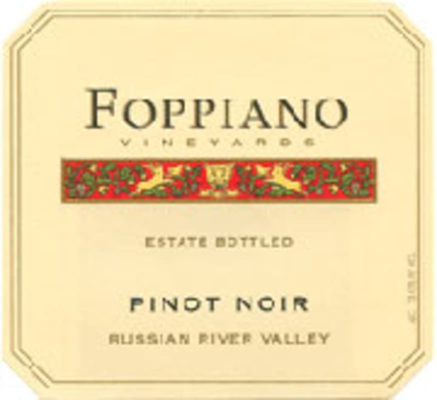 Foppiano Russian River Pinot Noir 2002 Front Label