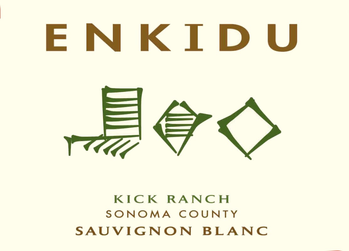 Enkidu Kick Ranch Sauvignon Blanc 2012 Front Label