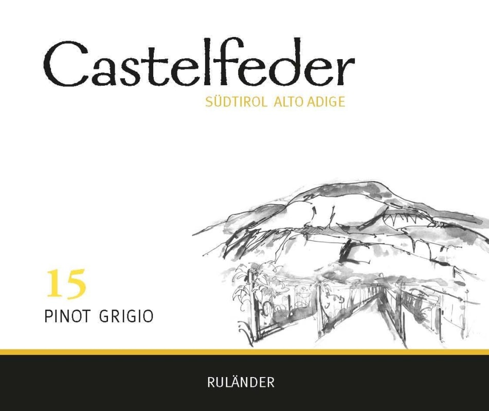 Castelfeder Castelfeder 15 Pinot Grigio 2013 Front Label