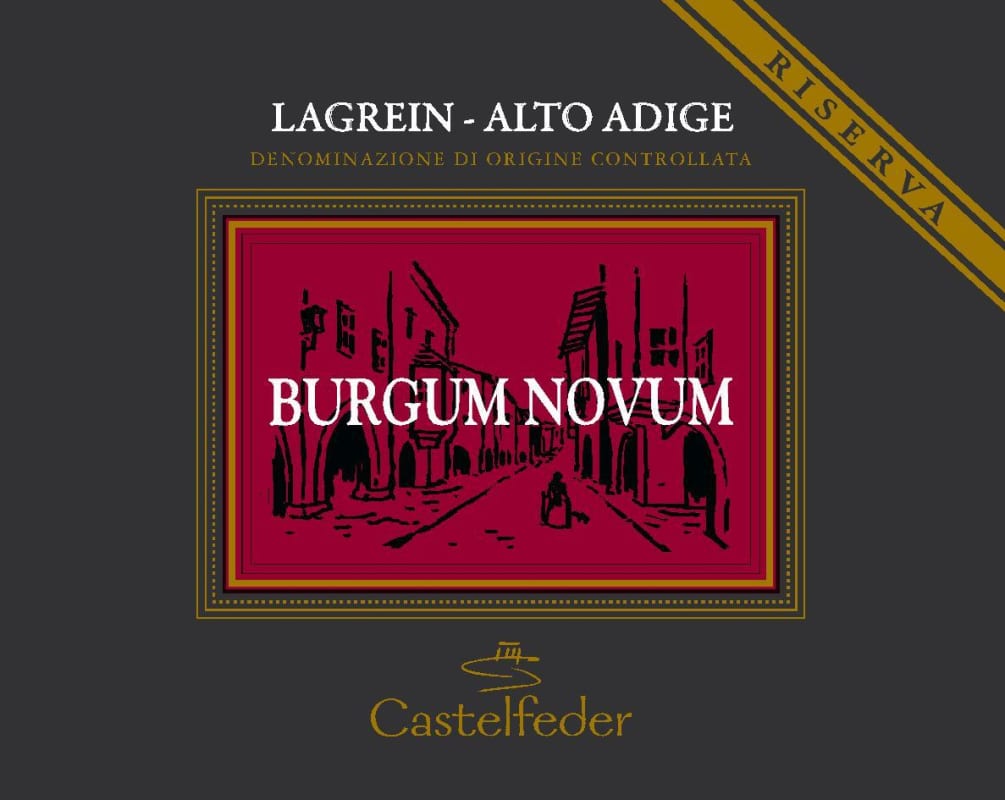 Castelfeder Alto Adige Burgum Novum Riserva Lagrein 2008 Front Label