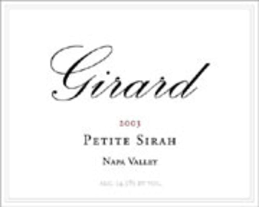 Girard Girard Petite Sirah 2003 Front Label