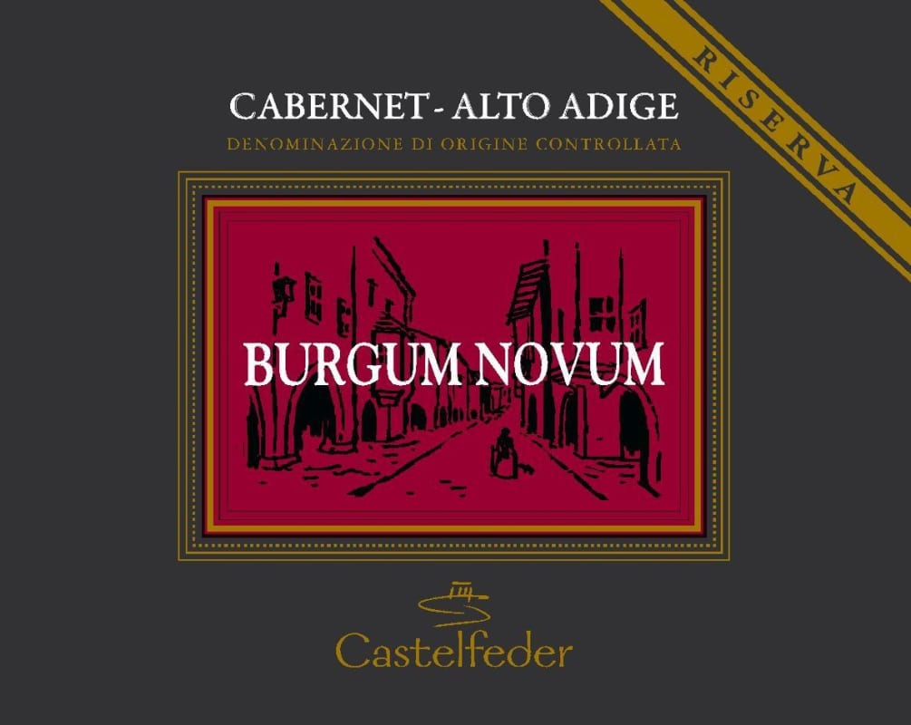 Castelfeder Alto Adige Burgum Novum Riserva Cabernet 2007 Front Label