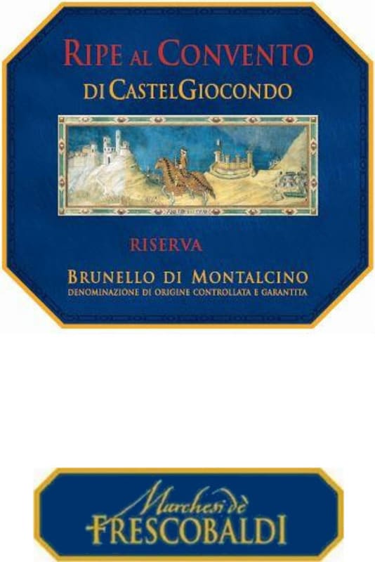 Frescobaldi Brunello di Montalcino CastelGiocondo Ripe al Convento Riserva 2001 Front Label