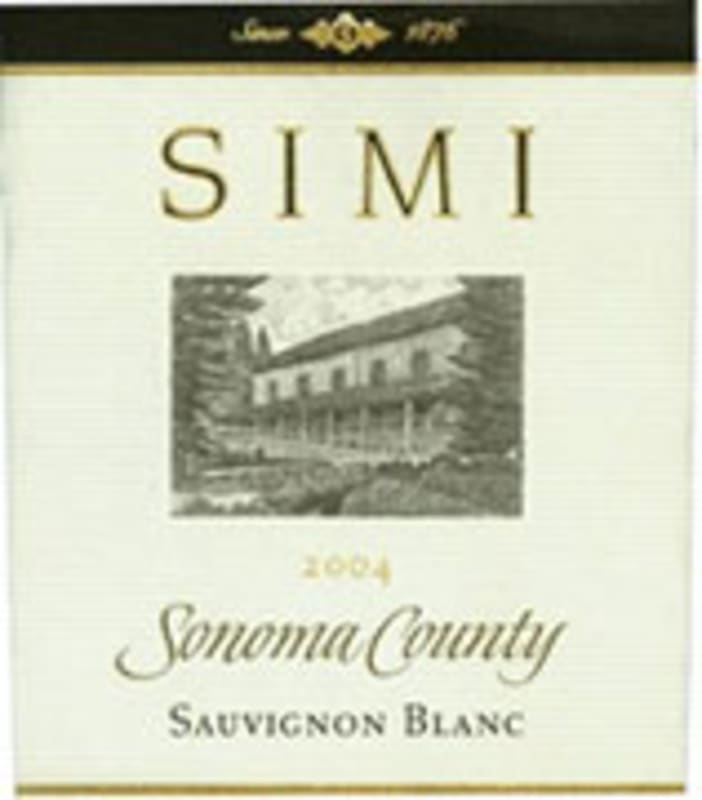 Simi Sauvignon Blanc 2004 Front Label