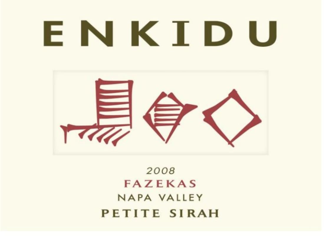 Enkidu Fazekas Vineyard Petite Sirah 2008 Front Label