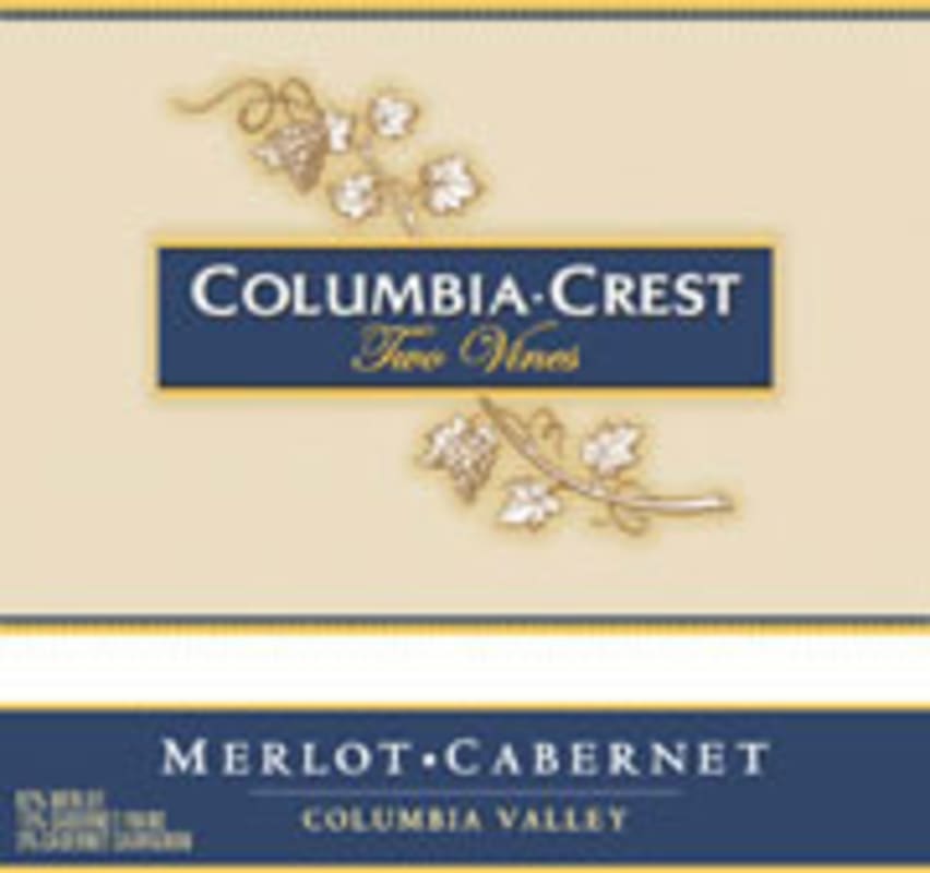 Two Vines Merlot Cabernet 2002 Front Label
