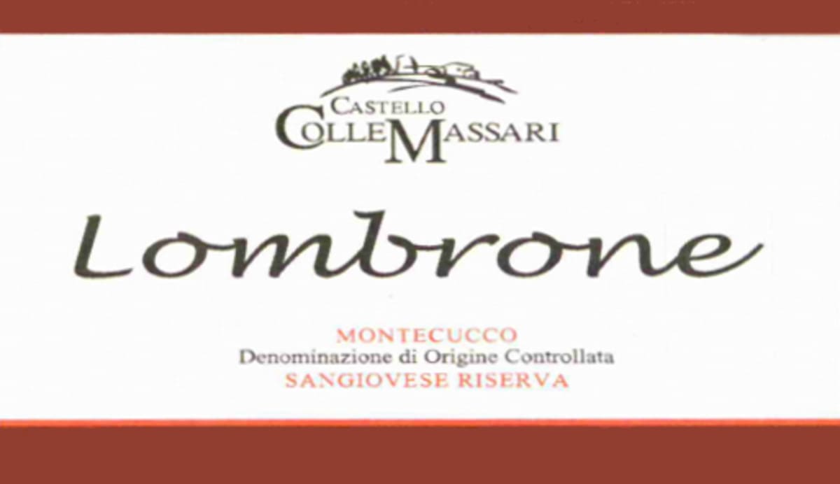 ColleMassari Lombrone Montecucco Riserva 2006 Front Label