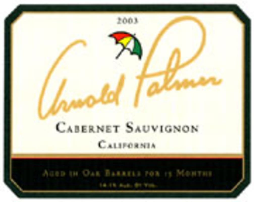 Arnold Palmer Cabernet Sauvignon 2003 Front Label
