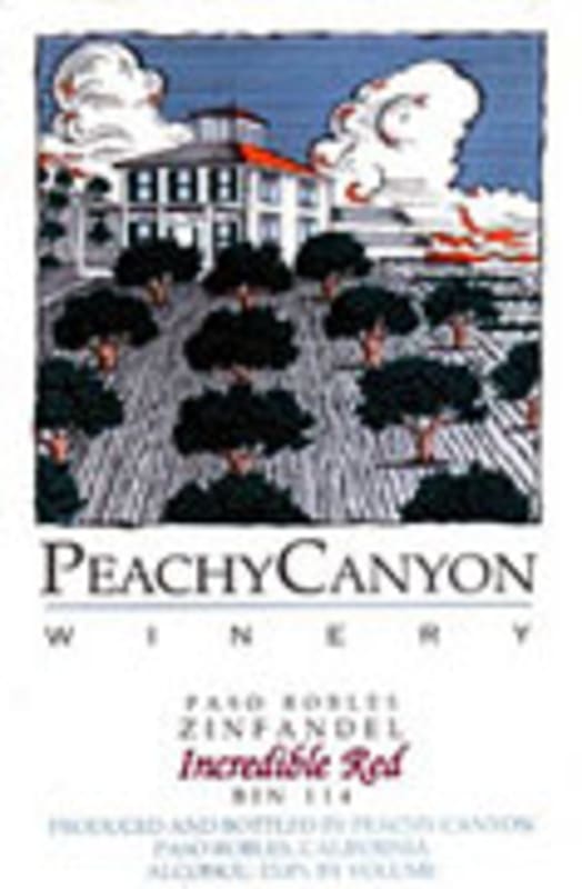 Peachy Canyon Incredible Red Zinfandel 2004 Front Label