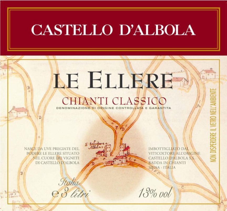 Castello di Albola Le Ellere Chianti Classico 2010 Front Label