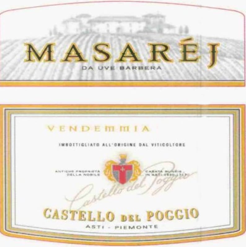 Castello del Poggio Masarej 2005 Front Label