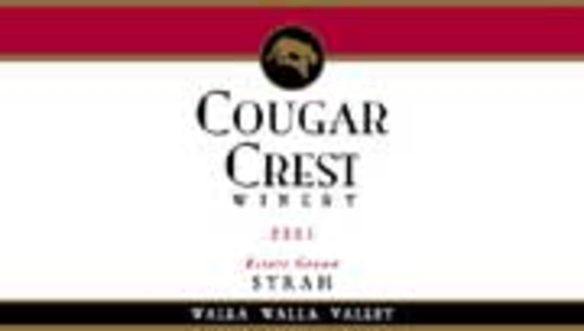 Cougar Crest Estate Syrah 2003 Front Label