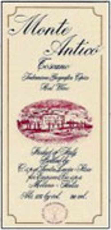 Monte Antico Rosso 2003 Front Label