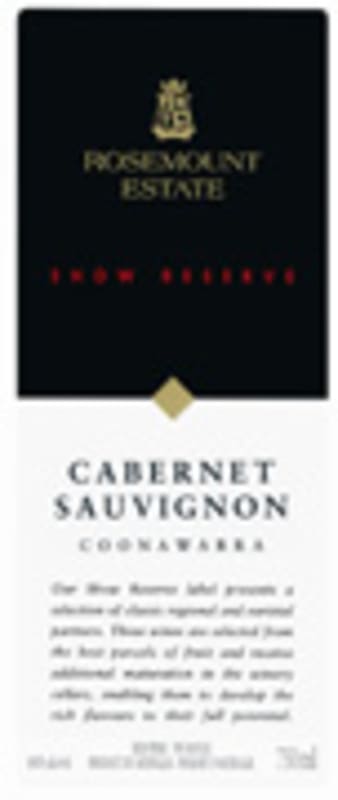 Rosemount Show Reserve Cabernet Sauvignon 2002 Front Label