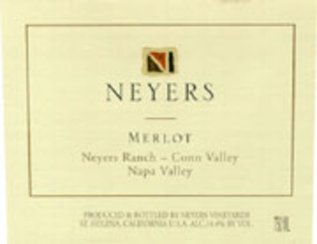 Neyers Conn Valley Merlot 2003 Front Label