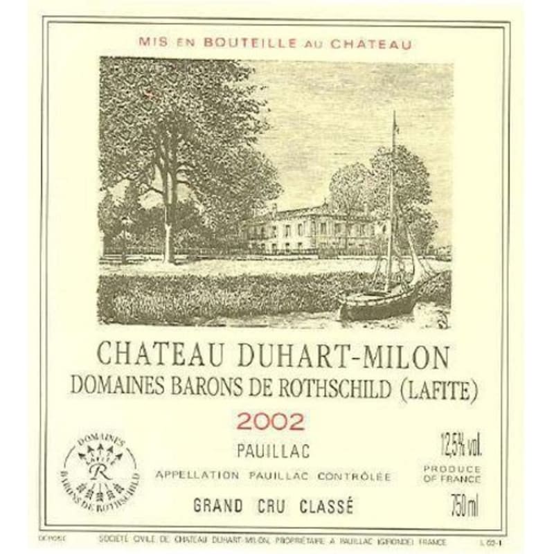 Chateau Duhart-Milon 2002 Front Label