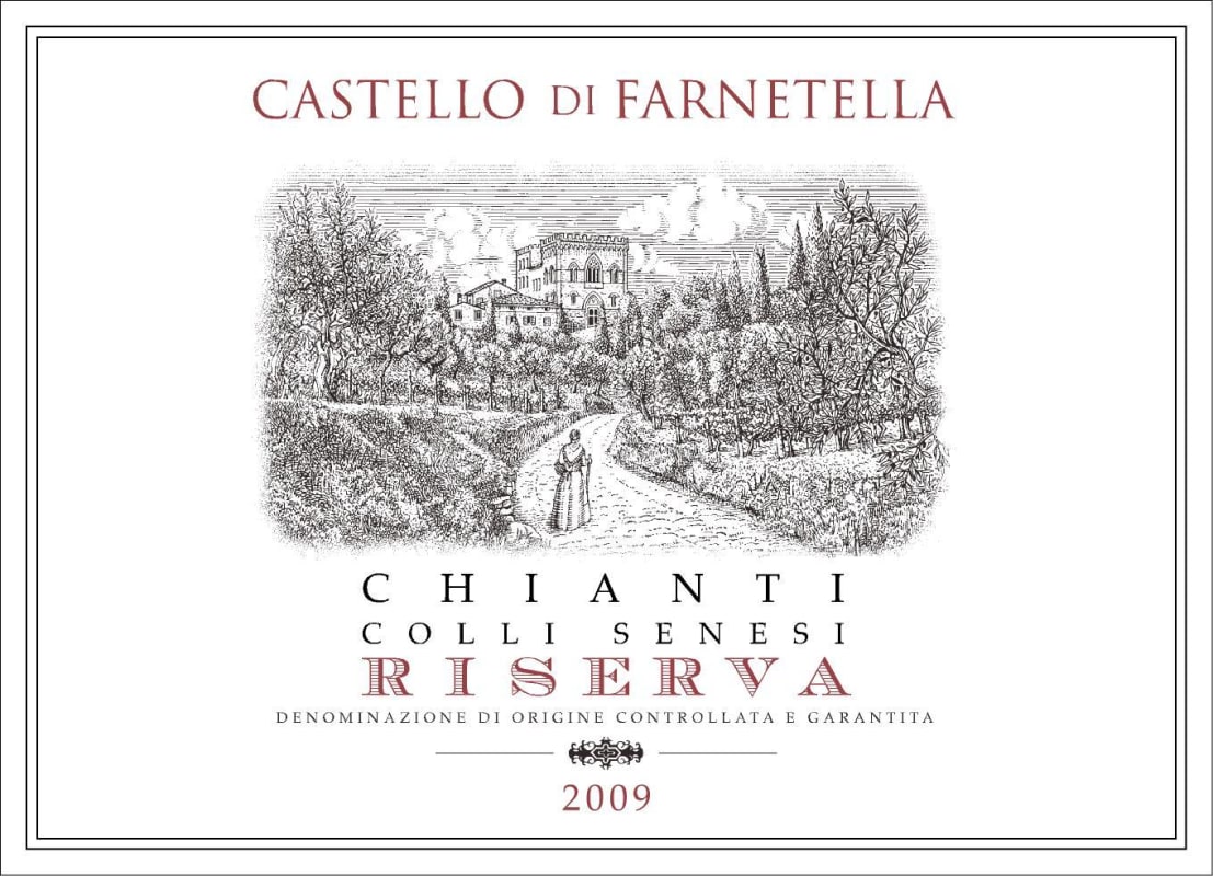Farnetella Chianti Colli Senesi Riserva 2009 Front Label