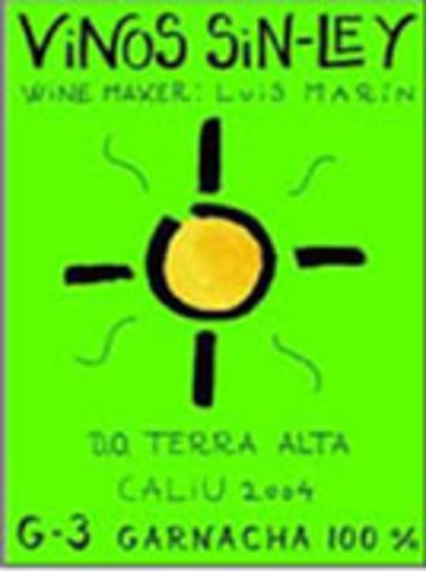 Vinos Sin-Ley G3 Garnacha Terra Alta 2004 Front Label