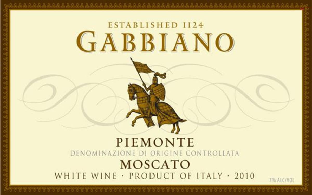 Gabbiano Moscato 2010 Front Label