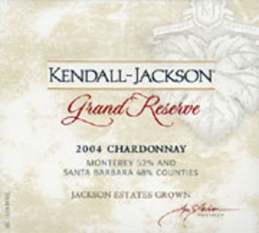 Kendall-Jackson Grand Reserve Chardonnay 2004 Front Label