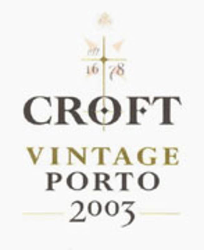 Croft Vintage Port 2003 Front Label
