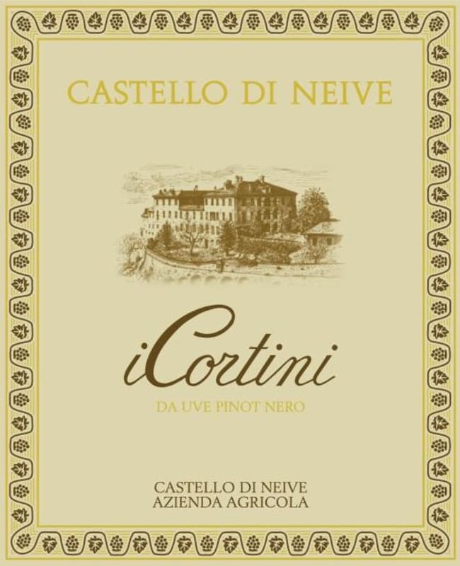 Castello di Neive I Cortini Pinot Nero 2011 Front Label