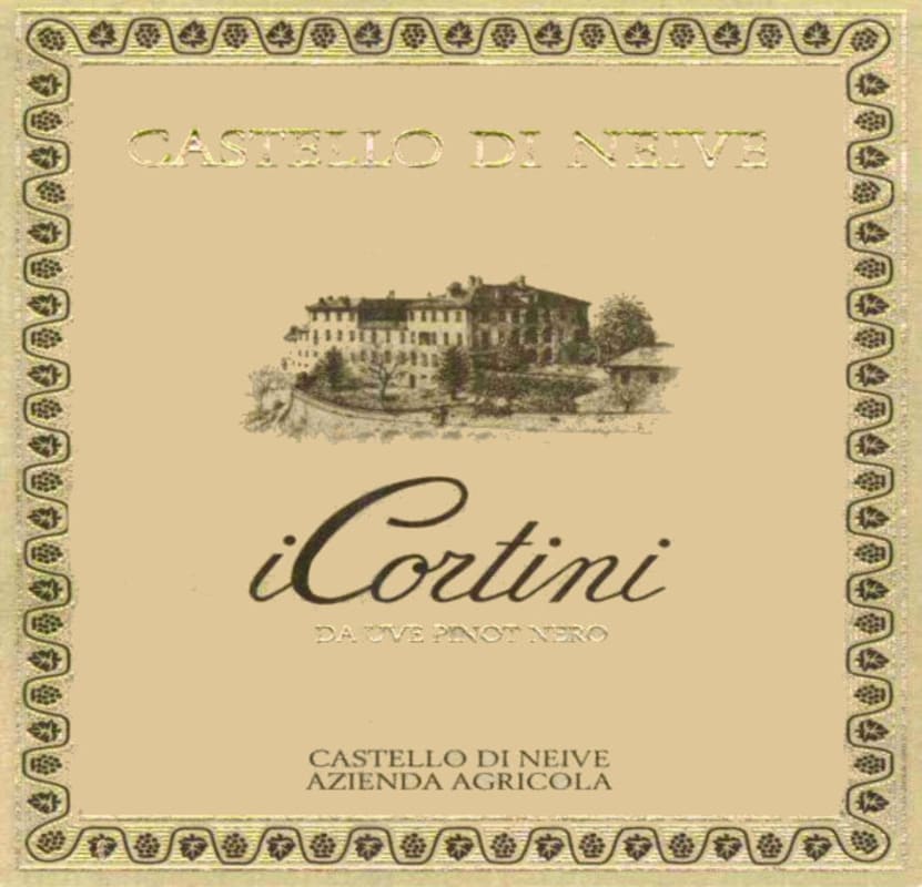 Castello di Neive I Cortini Pinot Nero 2014 Front Label